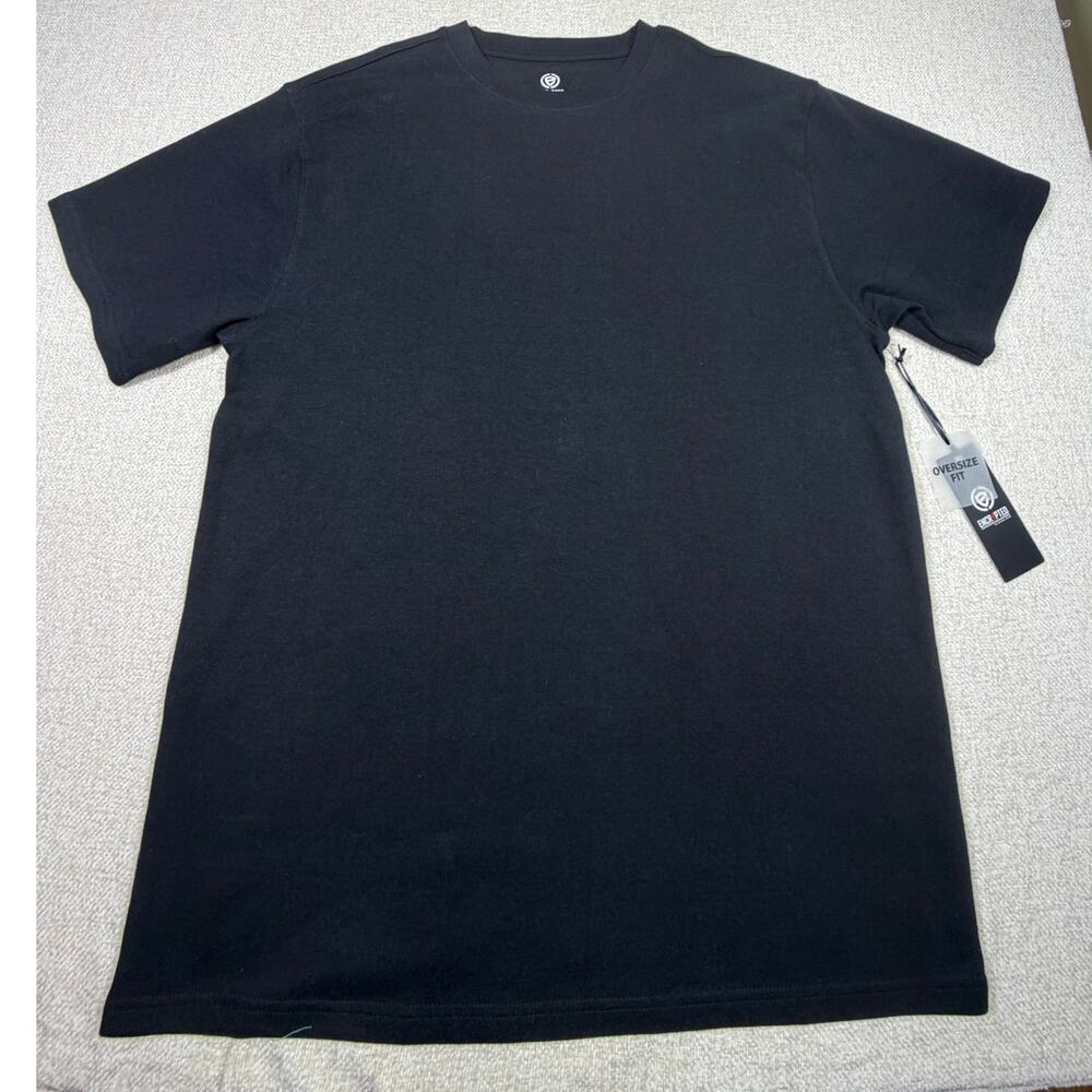 NWT Encrypted Men 3XL Black Heavyweight Layering Streetwear Casual Tee Shirt